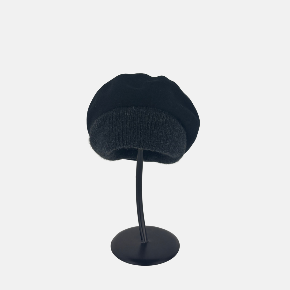 PCNQ Wool Beret with Knit Band - Big Bag NY