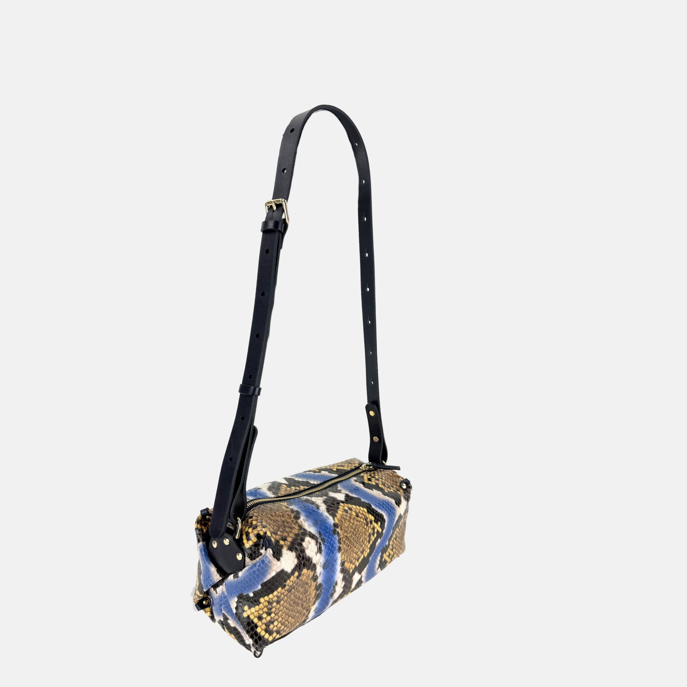 HERBERT Frère Sœur Le Sohna Serpent Shoulder Bag in Blue - Big Bag NY