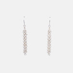 Alison Evans Long Silver Chainmail Earrings - Big Bag NY