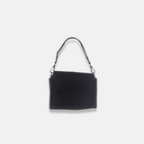 Rossi Front Flap Leather Crossbody in Black - Big Bag NY