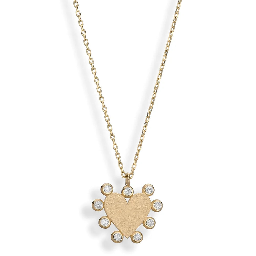 Ginza Stone Heart Necklace  - Big Bag NY