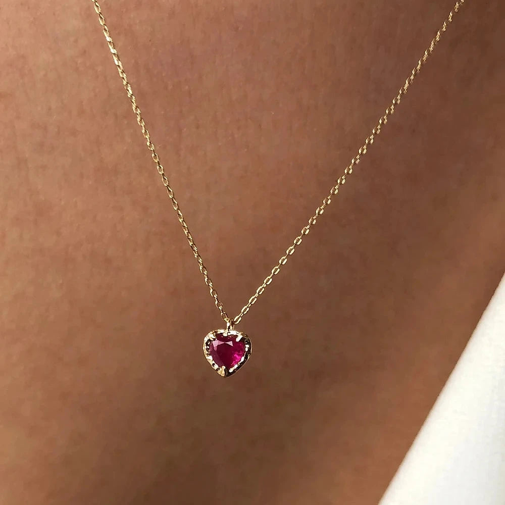 Ginza Ruby Love Necklace - Big Bag NY