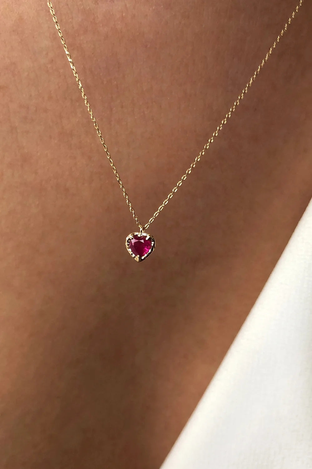 Ginza Ruby Love Necklace - Big Bag NY