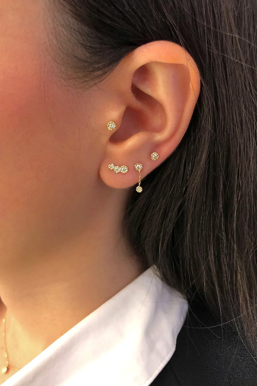 Ginza Santa Trio Singular Earring - Big Bag NY