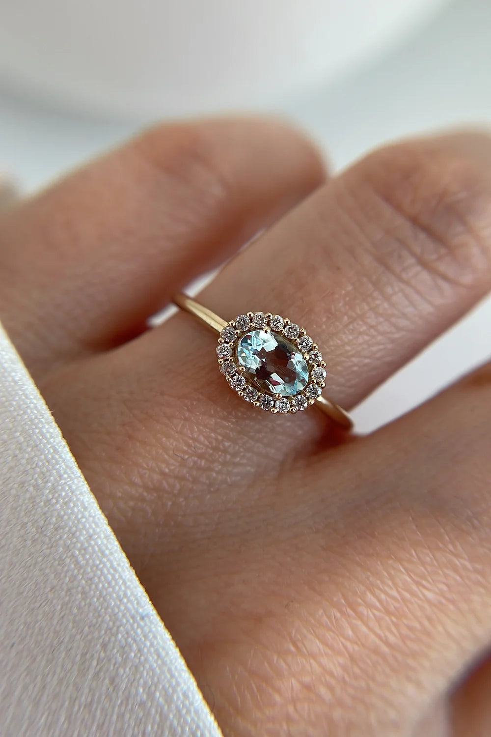 Ginza Aquamarine Ring - Big Bag NY