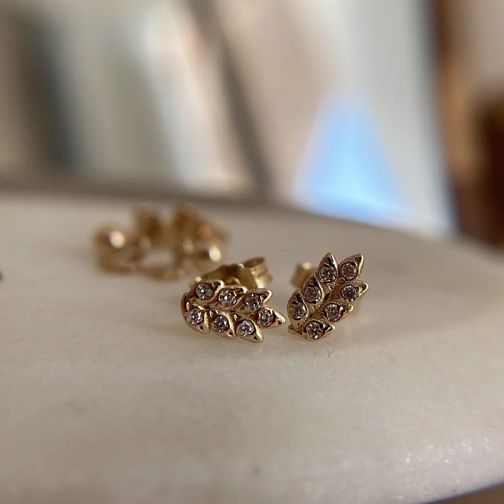 Ginza Wheat Singular Earring - Big Bag NY