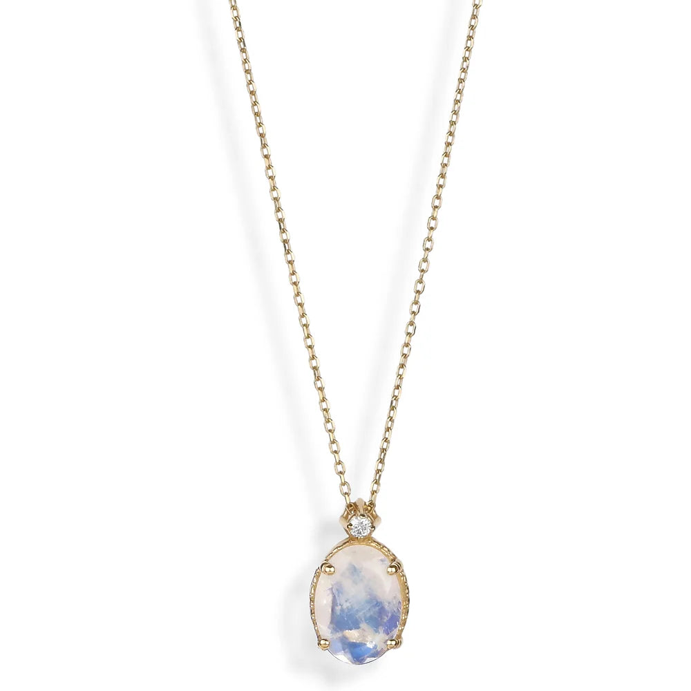 Ginza Biggee Necklace in Moonstone - Big Bag NY