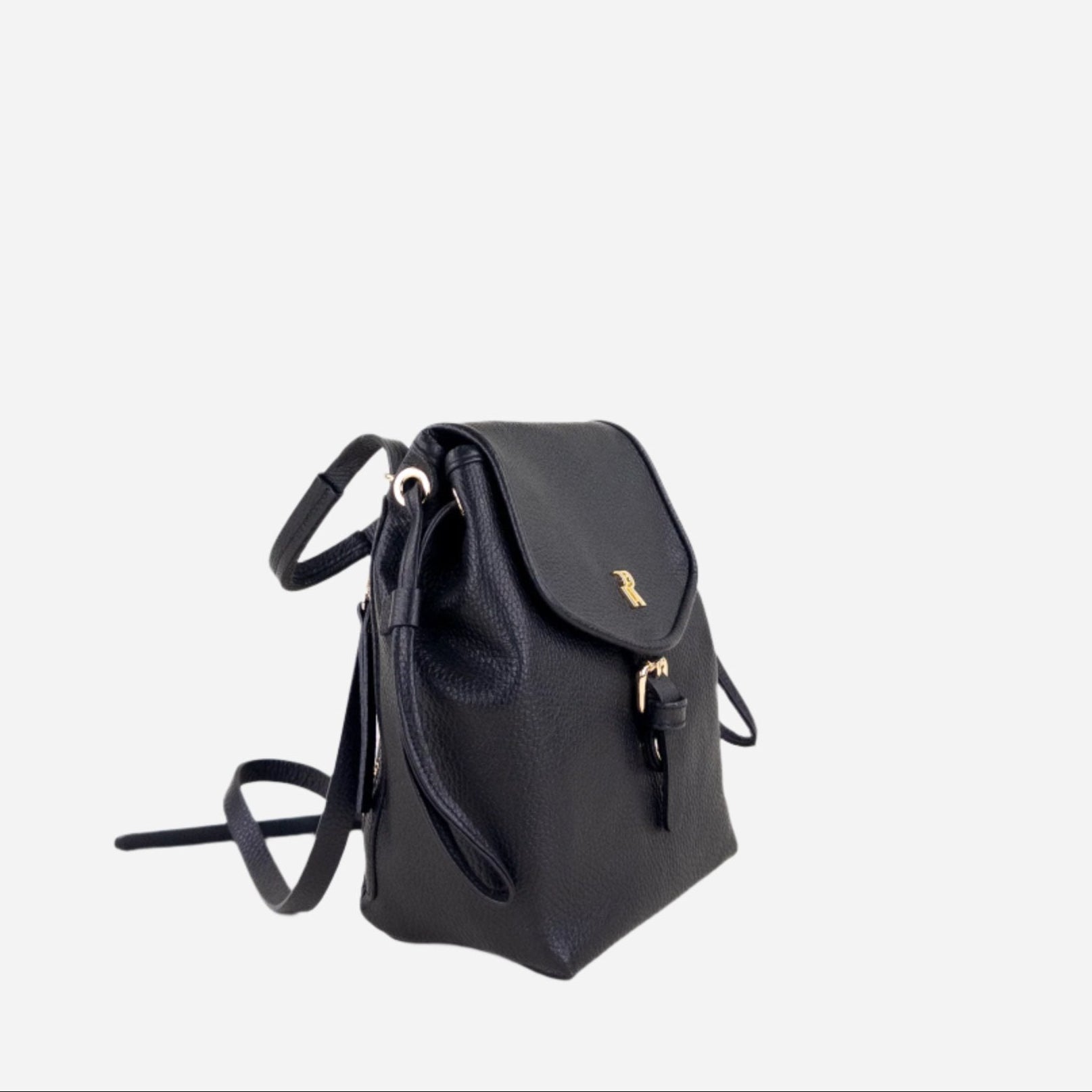 Black Rossi Mini Convertible Backpack - Big Bag NY