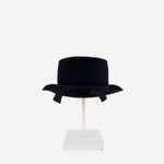 Black PCNQ Wool Fedora with Ribbon - Big Bag NY