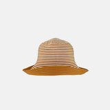 Grevi Striped Cotton Bucket Hat in Orange - Big Bag NY