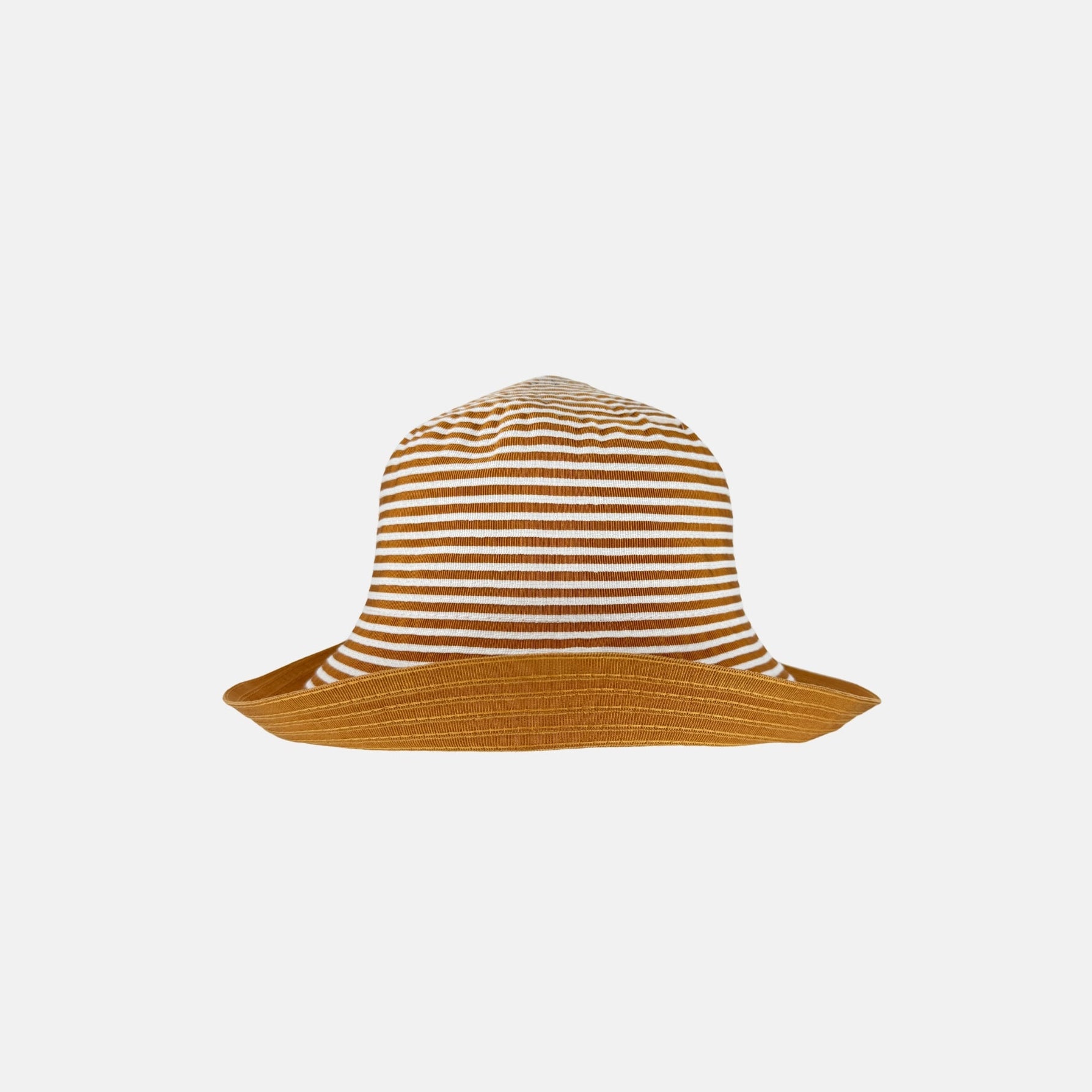 Grevi Striped Cotton Bucket Hat in Orange - Big Bag NY