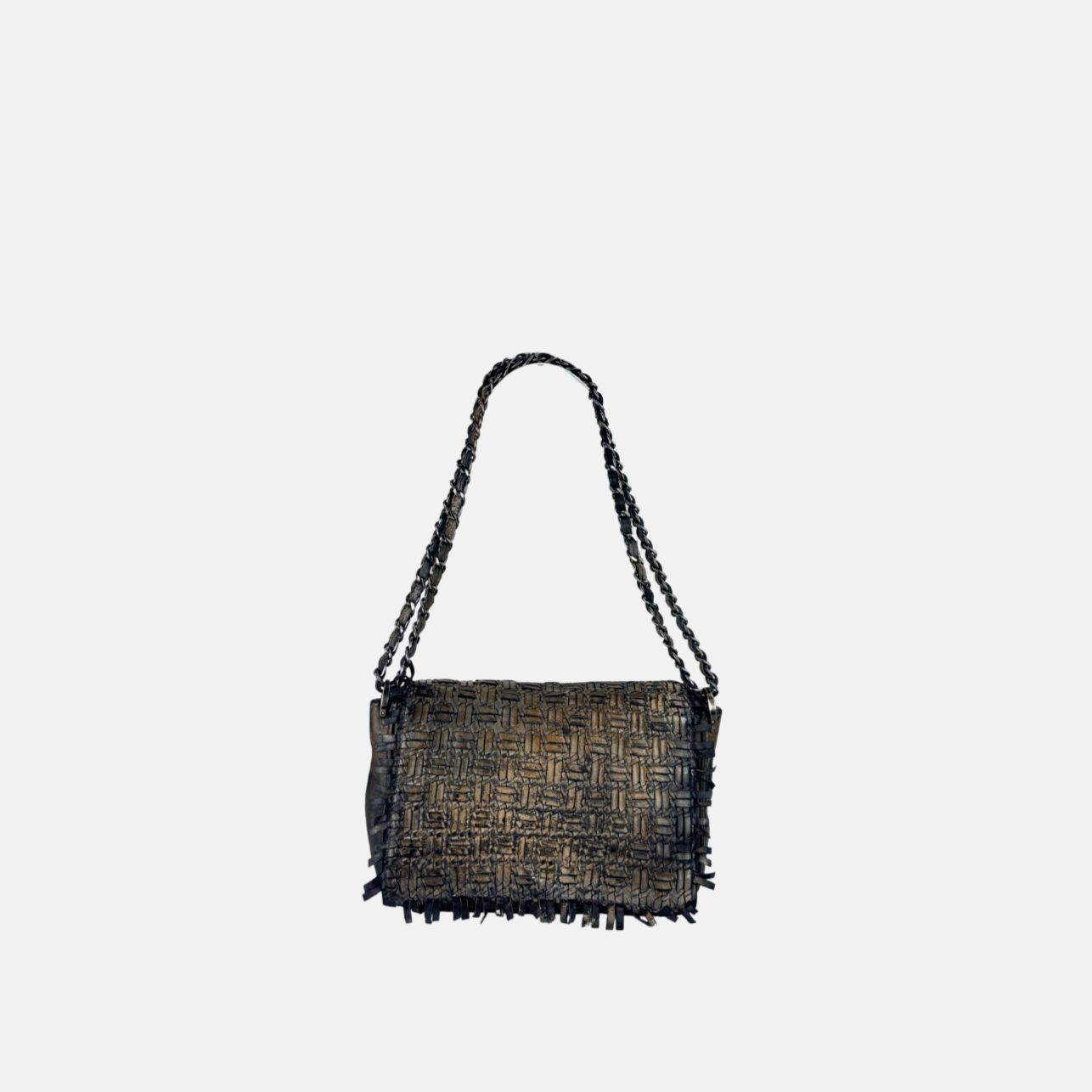 Trixie Woven Leather Crossbody - Big Bag NY