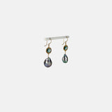 Dana Kellin Teal Quartz and Pearl Drop Earrings - Big Bag NY