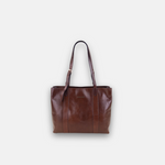 Brown Marta Ponti Leather Tote - Big Bag NY