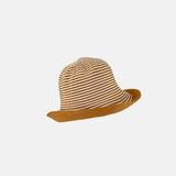 Grevi Striped Cotton Bucket Hat in Orange - Big Bag NY