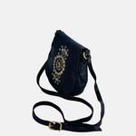 Campomaggi GIADA Small Studded Flap Crossbody in Black - Big Bag NY