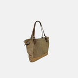 VLD PROMENADE Tote and Crossbody Bag in Biscuit Gold - Big Bag NY