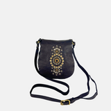 Campomaggi GIADA Small Studded Flap Crossbody in Brown - Big Bag NY