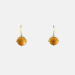 Heather Guidero Small Globe Citrine Drop Earrings - Big Bag NY