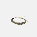DAG Gioielli Woven Bracelet with Labradorite Gemstones - Big Bag NY