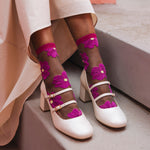 Atelier St Eustache Murano Socks in Fuchsia - Big Bag NY