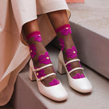 Atelier St Eustache Murano Socks in Fuchsia - Big Bag NY