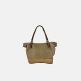 VLD PROMENADE Tote and Crossbody Bag in Biscuit Gold - Big Bag NY