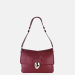 Angi Venezia Large Flap Shoulder Bag with Silver Ornament - Big Bag NY