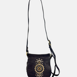 Campomaggi GIADA Small Studded Flap Crossbody in Brown - Big Bag NY