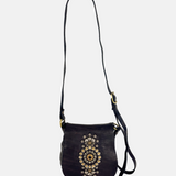 Campomaggi GIADA Small Studded Flap Crossbody in Brown - Big Bag NY