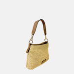 Gianni Notaro Small Raffia Shoulder and Crossbody Bag in Brown - Big Bag NY