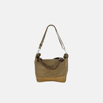 VLD PROMENADE Tote and Crossbody Bag in Biscuit Gold - Big Bag NY