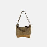 VLD PROMENADE Tote and Crossbody Bag in Biscuit Gold - Big Bag NY
