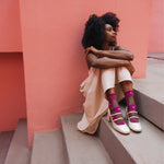 Atelier St Eustache Murano Socks in Fuchsia - Big Bag NY