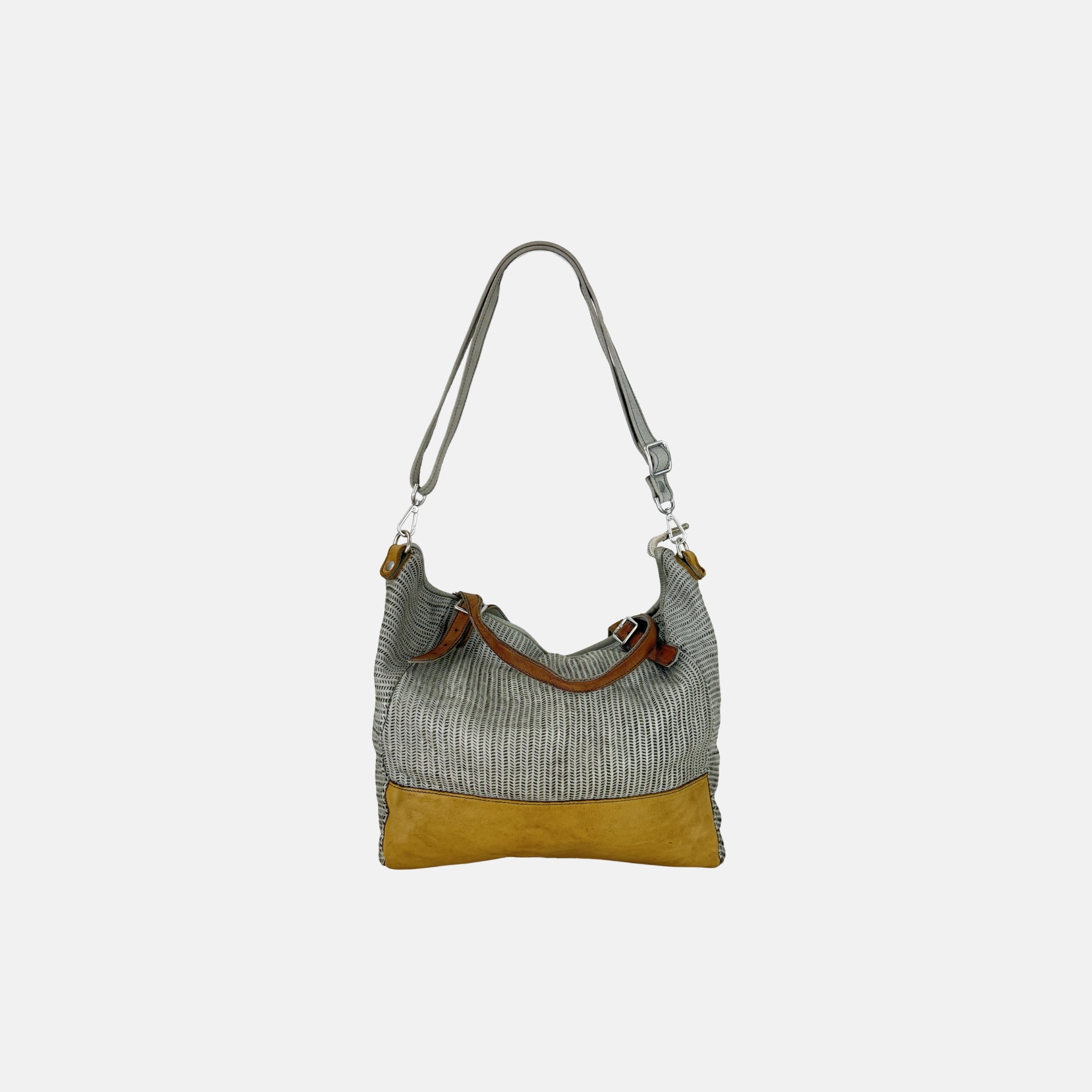 VLD PROMENADE Tote and Crossbody Bag in Ice Grey - Big Bag NY