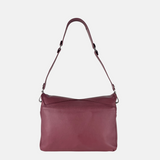 Angi Venezia Large Flap Shoulder Bag with Silver Ornament - Big Bag NY