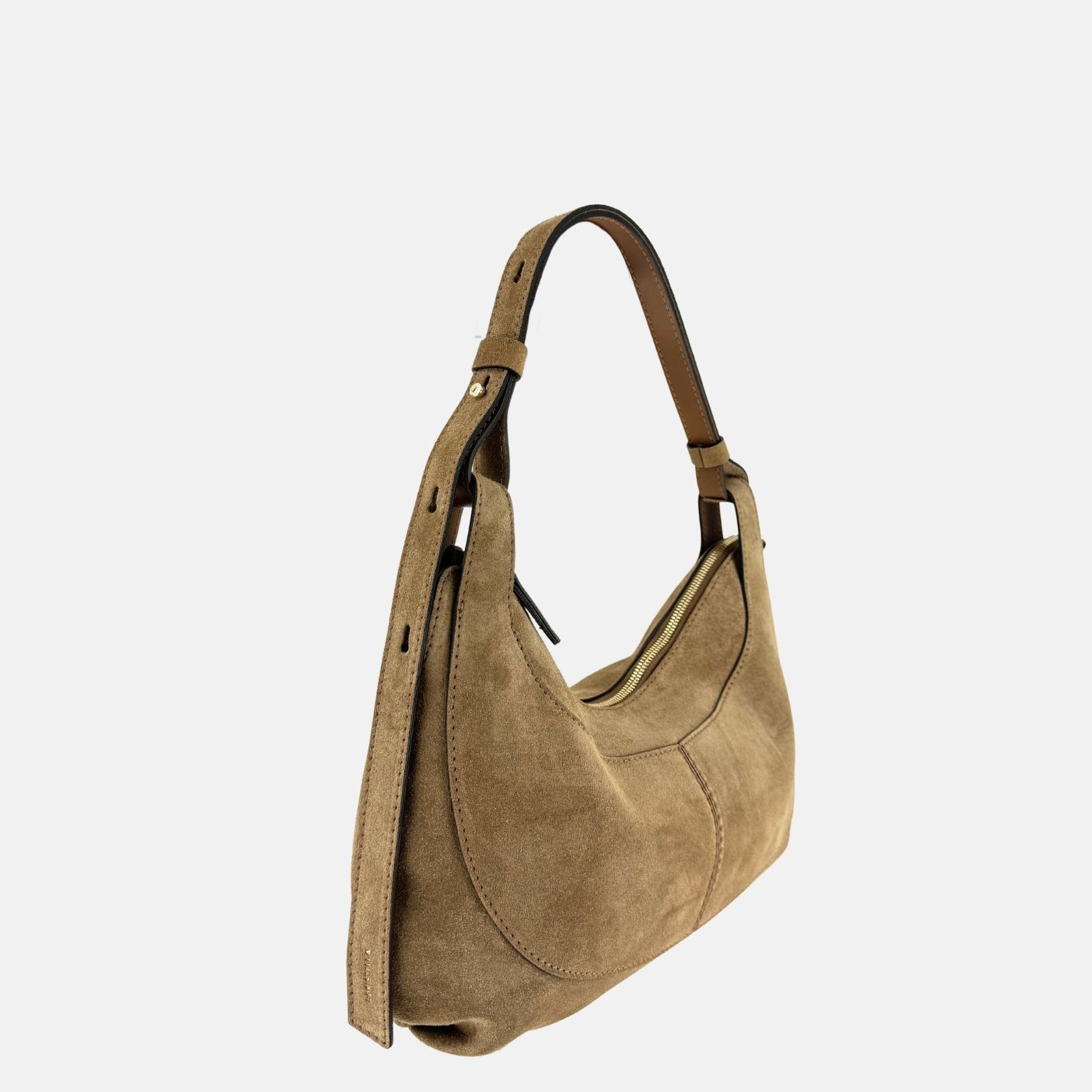 LORISTELLA Marrone Cookie Suede Hobo and Crossbody - Big Bag NY