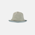 Grevi Striped Cotton Bucket Hat in Blue - Big Bag NY