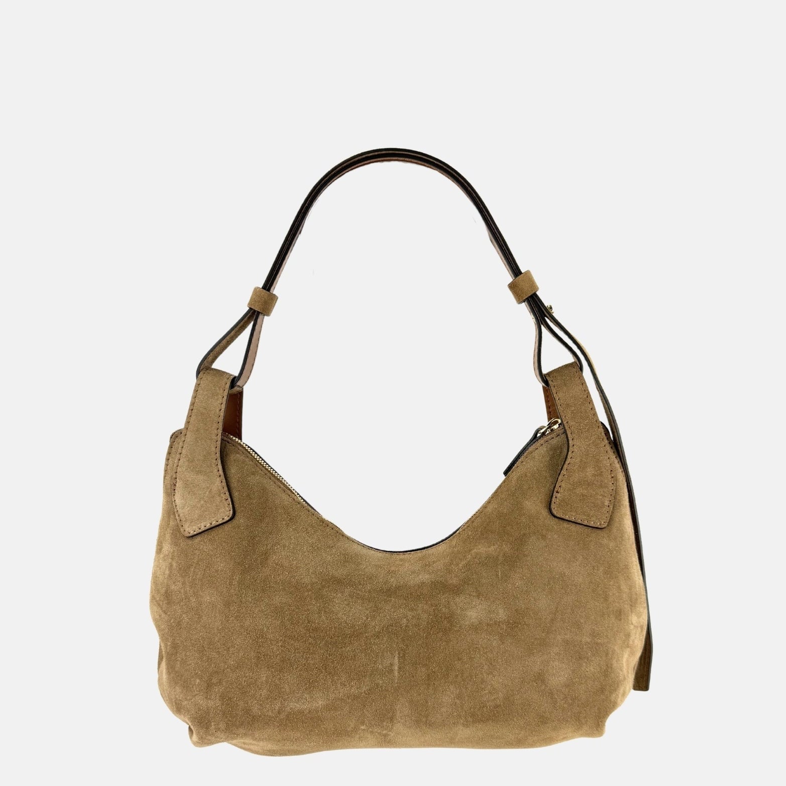 LORISTELLA Marrone Cookie Suede Hobo and Crossbody - Big Bag NY