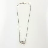 Dana Kellin Crystal Rhombus in Rhodium Necklace