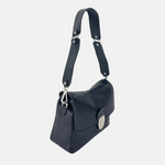 Angi Venezia Large Flap Shoulder Bag with Silver Ornament - Big Bag NY