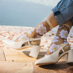 Atelier St Eustache Murano Socks in Cream - Big Bag NY