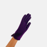 Santacana Cashmere Blend Gloves with Leather Trim - Big Bag NY