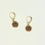 Grey Diamond Cluster Drop Earrings - Big Bag NY