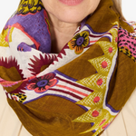 Inoui Editions Diego Linen Scarf in Golden Brown - Big Bag NY