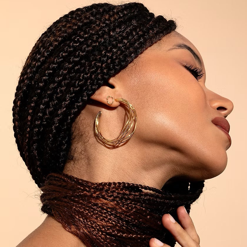 Laure Mory Bijoux Creoles Lambra Hoops - Big Bag NY