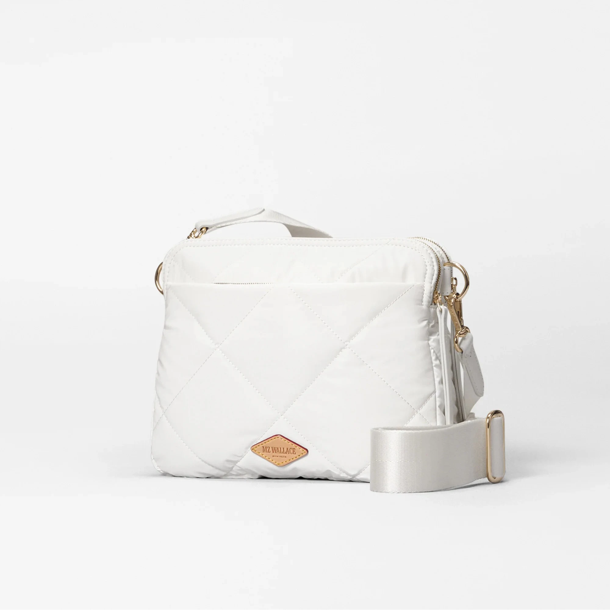 MZ Wallace Quilted Madison Crossbody Liquid Chalk - Big Bag NY