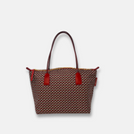 Roberta Pieri Robertina Small Tote in Tatami Print Rubino - Big Bag NY