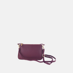 Laura DiMaggio Burgundy Embossed Shoulder Bag - Big Bag NY