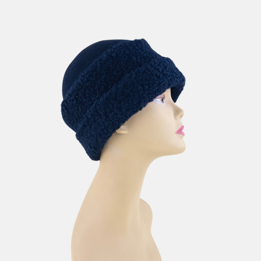 Navy Marius Wool Hat - Big Bag NY